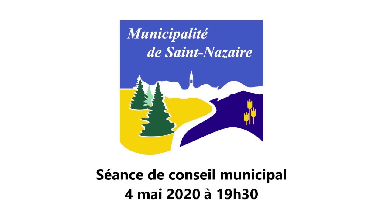 SaintNazairedeDorchester Séance de conseil municipal 4 mai 2020