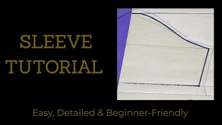 How to draft a basic short sleeve pattern | Easy Sleeve Tutorial