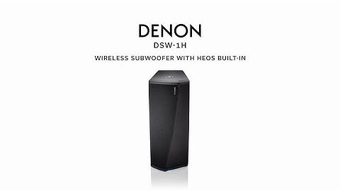 Dario Vitalini presenta: Subwoofer wireless Denon DSW-1H