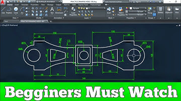 AUTOCAD PRACTICE DRAWING  WITH SOME USE FULL TRICK || MUST WATCH THIS VIDEO