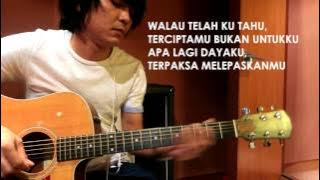 Fatin Husna Terlepas Cinta - Acoustic guitar jamming (with lyric)