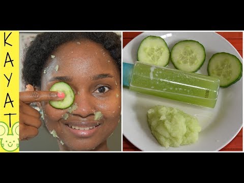 Vidéo: 4 façons de faire un masque facial à base de concombre