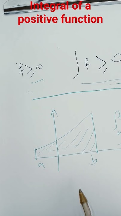 The integral of a positive function is positive. #python#java #maths # ...