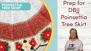 Sports Performance #DBJJ Poinsettia Tree Skirt Prep, the Stitchuation Room, 8-24-26