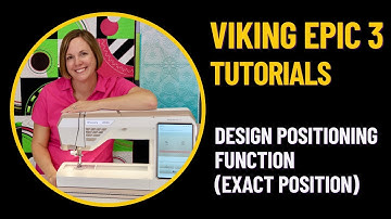 Husqvarna Viking Epic 3 Design Positioning (Exact Position)