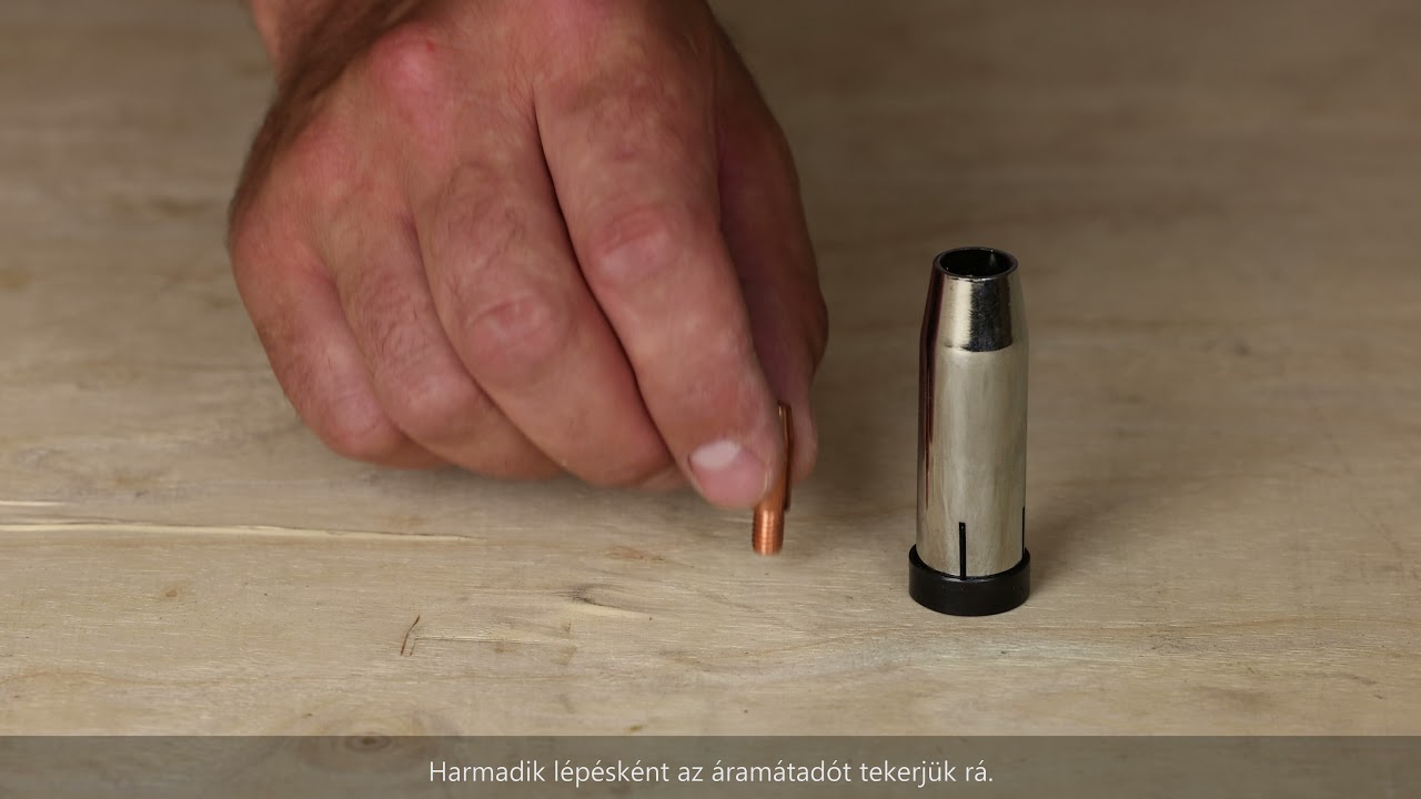 MB24KD fogyóelektródás hegesztőpisztoly || összeszerelés