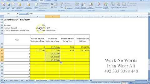 45. Goal Seek in Excel 2013 Urdu Hindi Tutorials by Irfan Wazir Ali