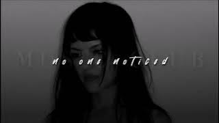 The Marías, No One Noticed | sped up |