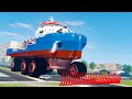 Police Spike Strip Crashes #56 - Beamng drive