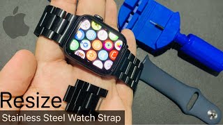 How to Resize and Adjust Stainless Steel Watch Strap | Metal Bracelet | Apple Watch Strap Adjustment