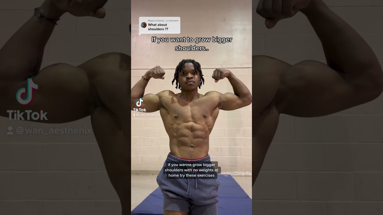 Grow bigger shoulders at home