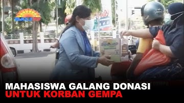 MAHASISWA GALANG DONASI UNTUK KORBAN GEMPA