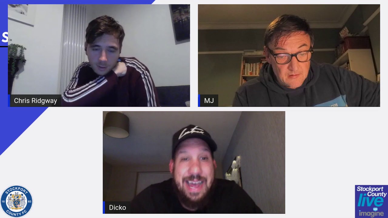 "THAT'S JIM GANNON MAN MANAGEMENT" Liam Dickinson Stockport County