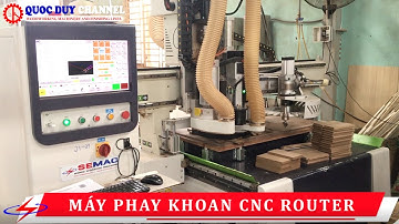 Máy Cnc Router Phay Khoan Cắt Ván Tốc Độ Cao | Máy Cnc 2 Đầu Gia Công | SEMAC