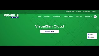 Launch VisualSim Cloud