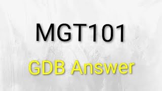 Mgt101 GDB Solution Fall 2025 |VU Pakistan | 