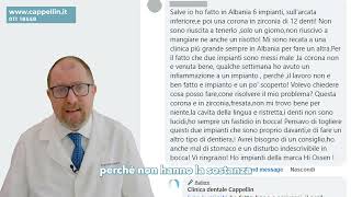 VIDEO REAZIONE: DENTI FISSI IN ALBANIA, UN SOGNO DIVENTATO INCUBO