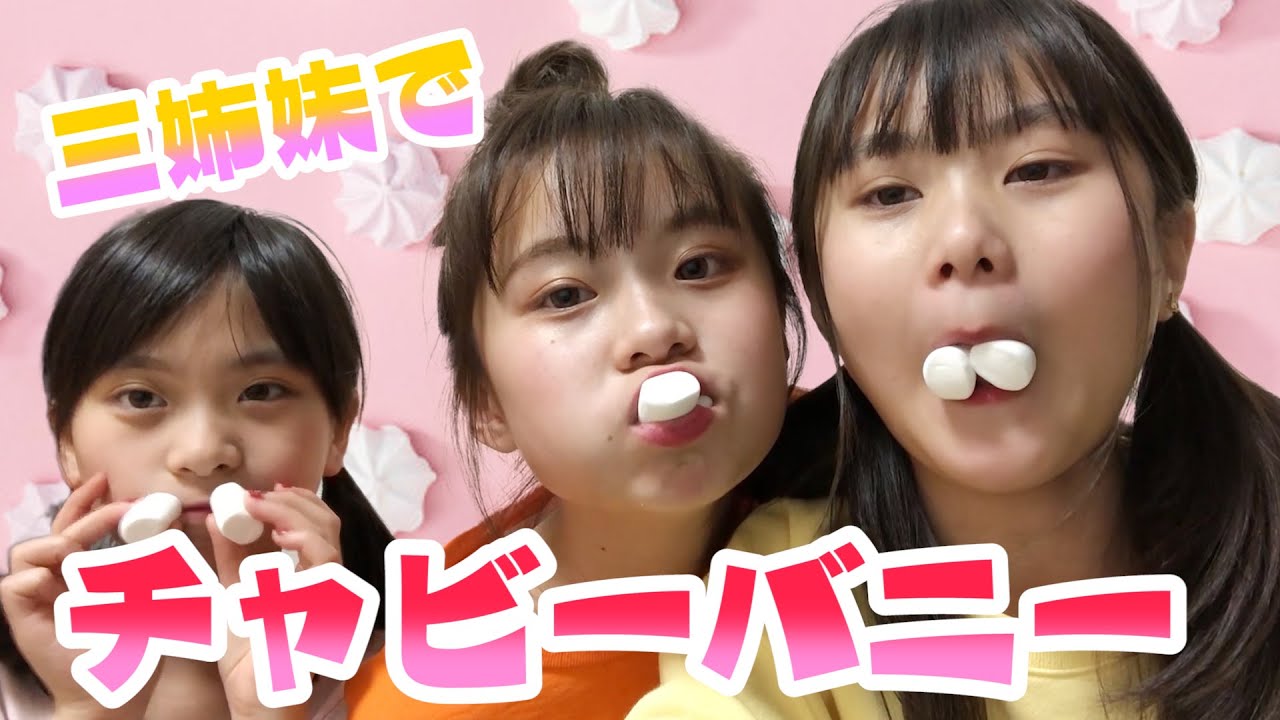 三姉妹 チャビーバニーゲームやったら Youtube