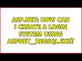 ASP.NET: How can I create a Login System using aspnet_regsql.exe? (3 Solutions!!)