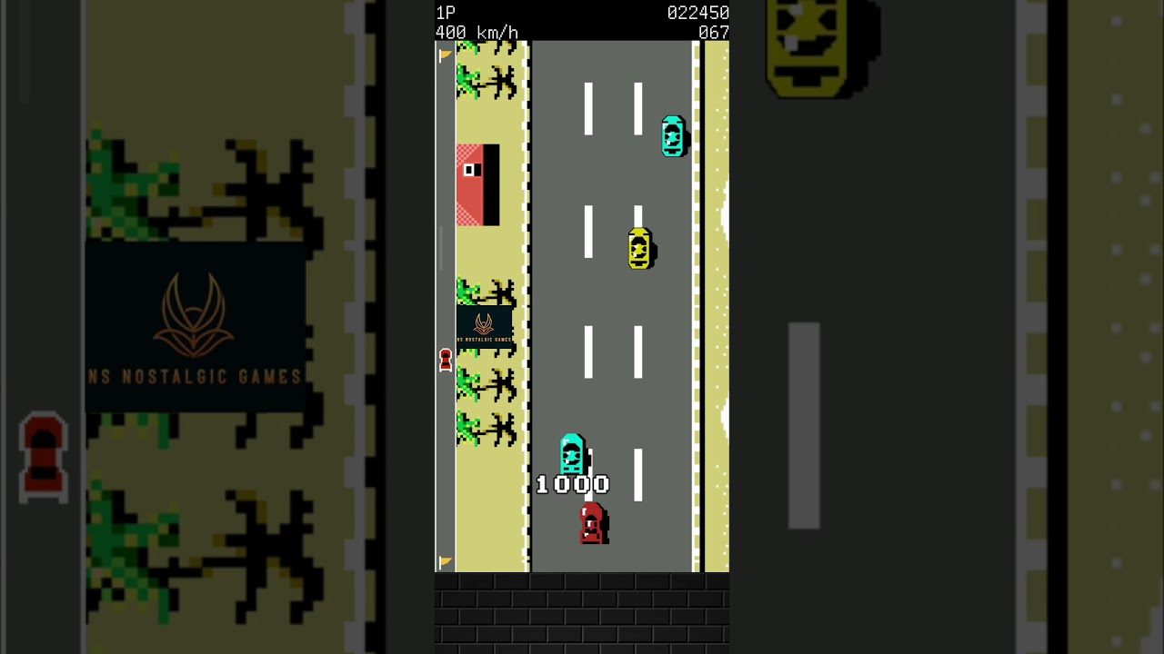 Road Fighter Level 3 Shorts... Hit like & subscribe if u have ever played this breathtaking level...