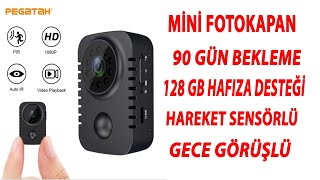 mini fotokapan gizli kamera hareket sönsörlü gece görüşlü