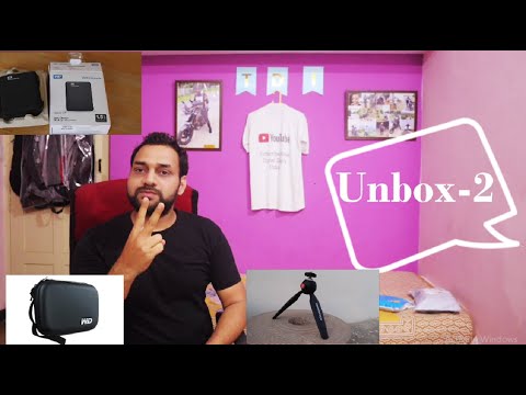 First Unbox Video ! Hard Drive ! Mini Tripod ! Carry Case !  Travel Diary India