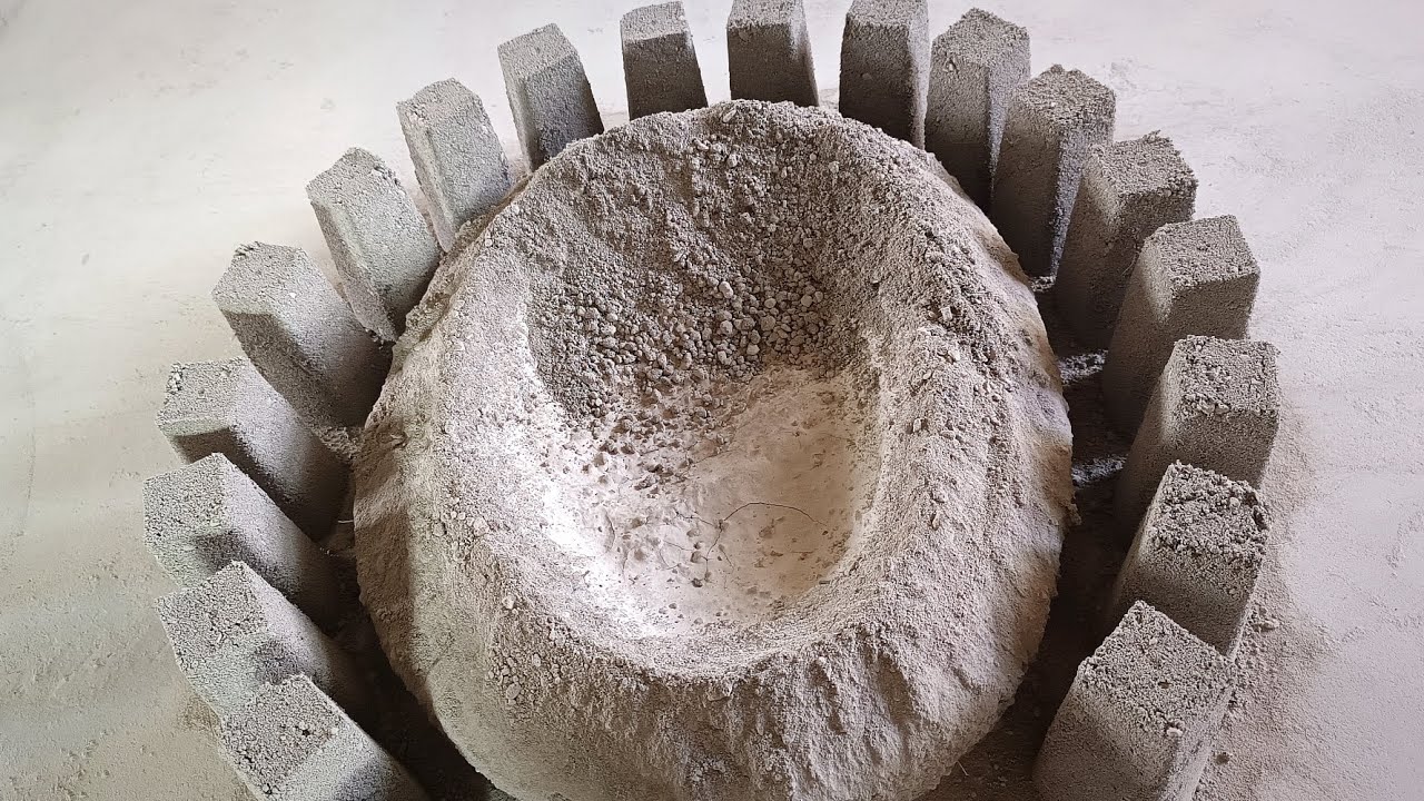 ❣️Extremely Soft Crunchy🤤 Gritty Cement Oval Whole Tub Cones Dusty 😷 Dry Floor Crumbling