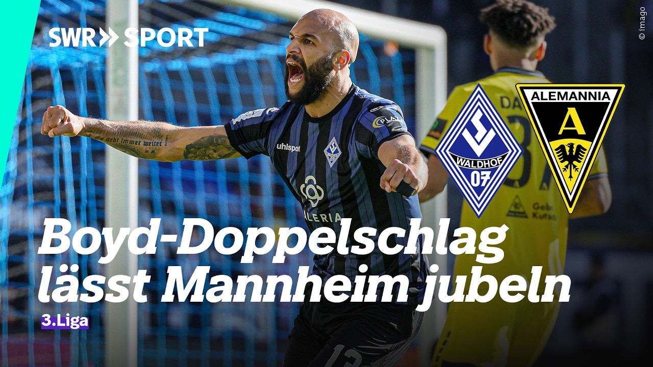 3. Liga: Waldhof Mannheim - Alemannia Aachen, 26. Spieltag | SWR Sport