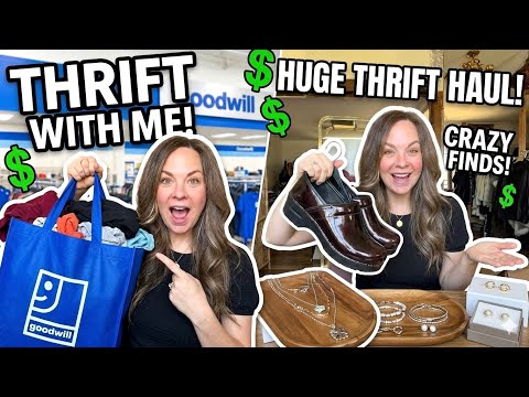 I Bought All Her Designer Comfort Shoes For $2 Each Thrift With Me At Goodwill Plus HUGE Hall