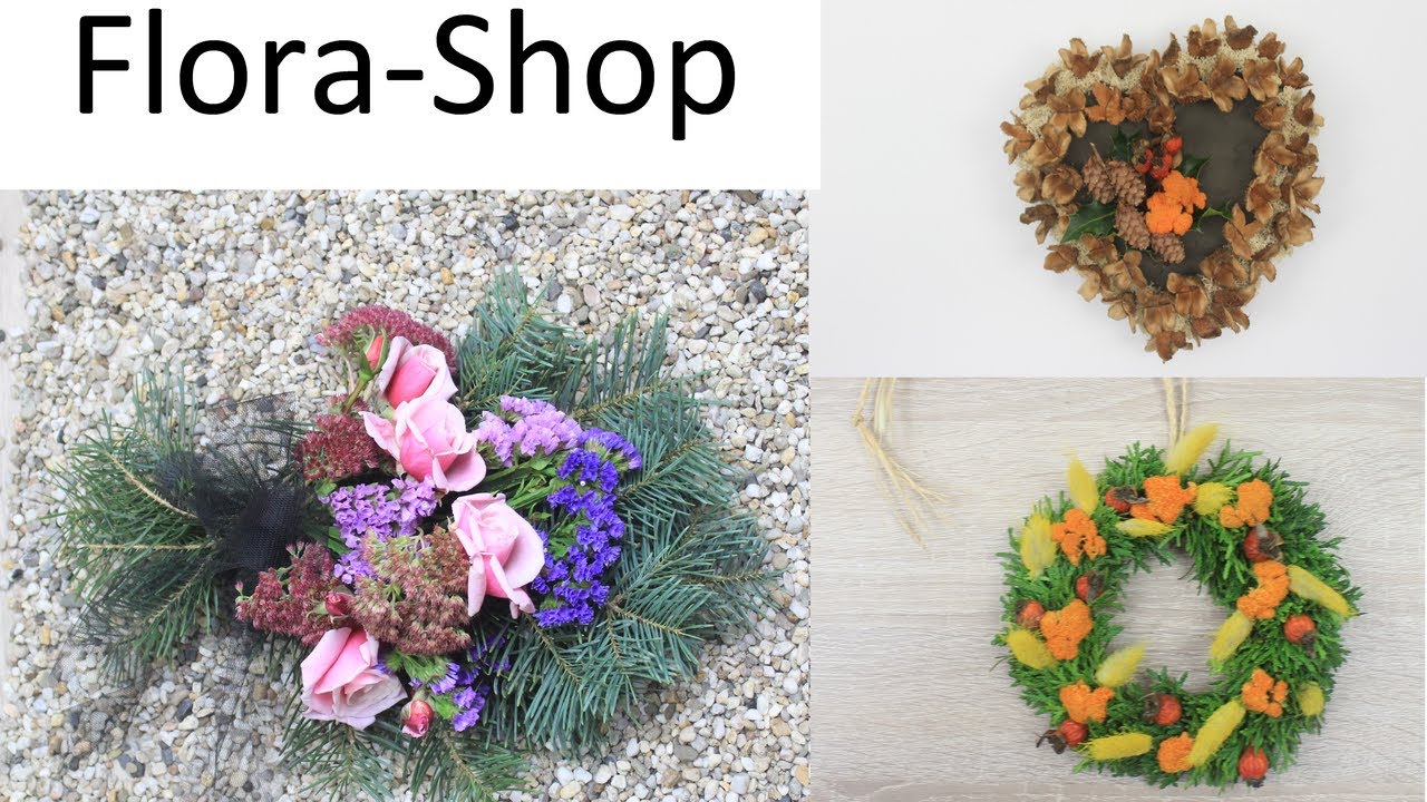 Kleine Grabgestecke für ein Urnengrab zu Allerheiligen ❁ Deko Ideen mit Flora-Shop