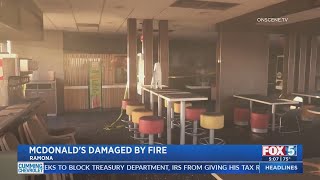 McDonald's Burns In Ramona