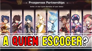 PERSONAJE 4 ESTRELLAS GRATIS Prosperous Partnerships COLORES FUGACES - Genshin Impact 2.4