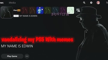 MY NAME IS EDWIN! I MADE THE MIMIC! - Vandalising My PS5 With Memes 😈