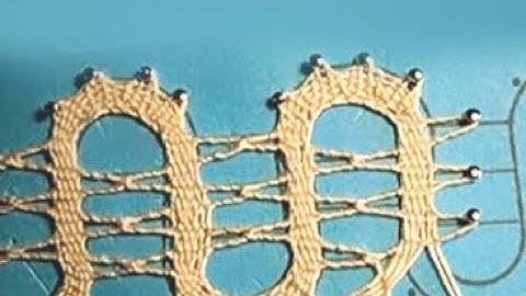Idrija Techniques - Turning A Bend (Curve) Narrow Cloth Stitch