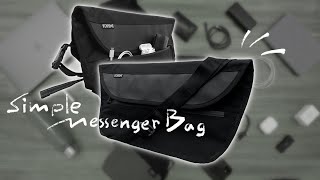 CHROME SIMPLE MESSENGER BAG / Minimal Messenger - Backpacking:vol.83