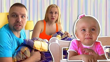 Alice and Dad Play with Baby and Prepare Eva