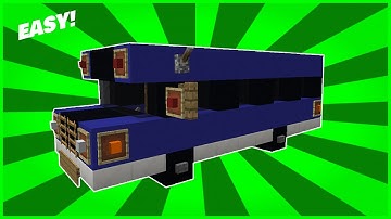 Minecraft: How to Build a School Bus Tutorial [EASY]