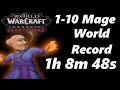 Mage 110 world record 1h 8m 48s  classic vanilla hardcore