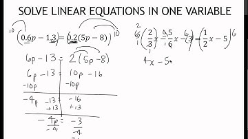 01.1 Solve Linear Equations and Inequalities (1.1)