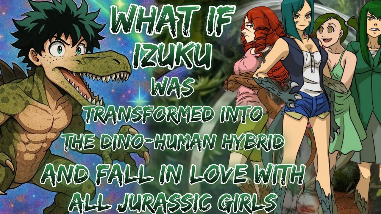 What If Izuku Was Transformed Into The  Dino-Human Hybrid And Fall In Love With All Jurassic Girls