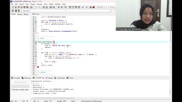 Program Membuat Tipe Data Array(Pengantar Coding pertemuan 9)
