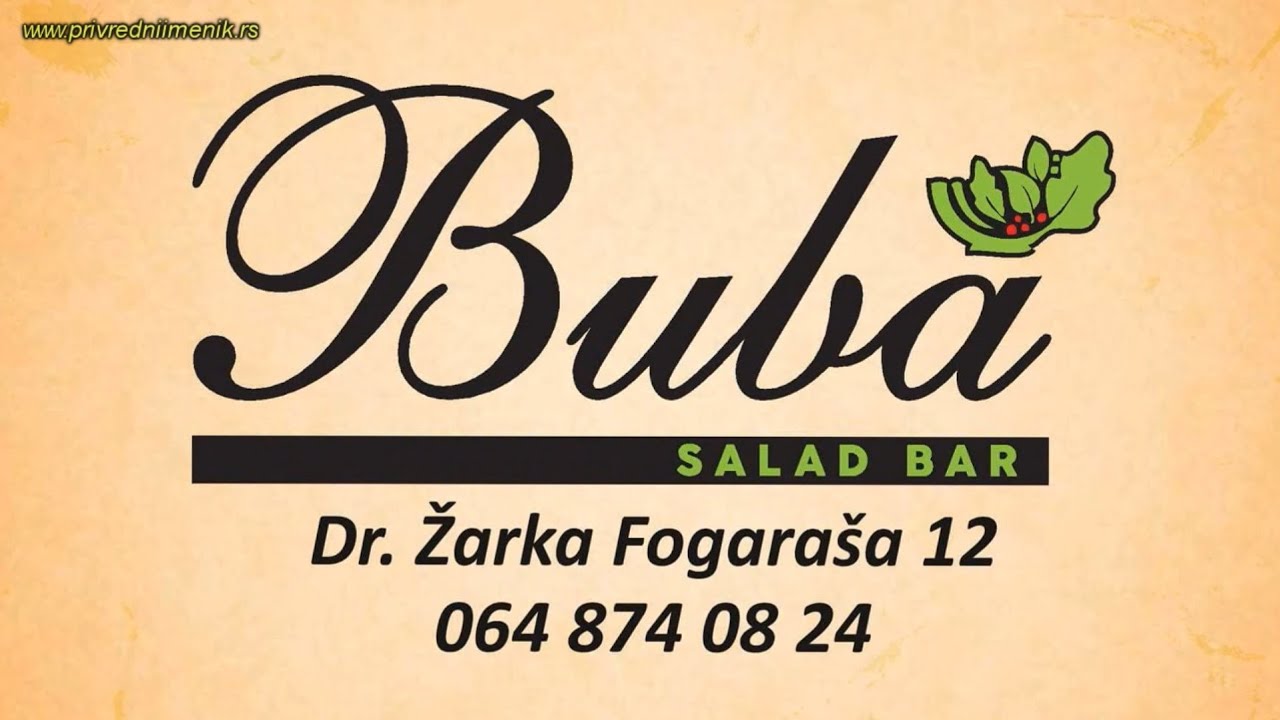 Salad & Pasta Bar BUBA (Pancevo) YouTube