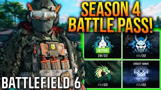 BATTLEFIELD 6: FULL SEASON 4 BATTLE PASS! (All Battle Pass & BATTLEFIELD PRO Rewards)