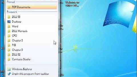 Pinning a Folder to the Explorer Jump List in Windows 7.mp4