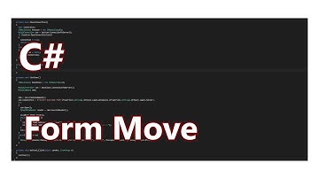 C# | Tutorial #003 | FormBorderStyle = None - Bewegen / Move