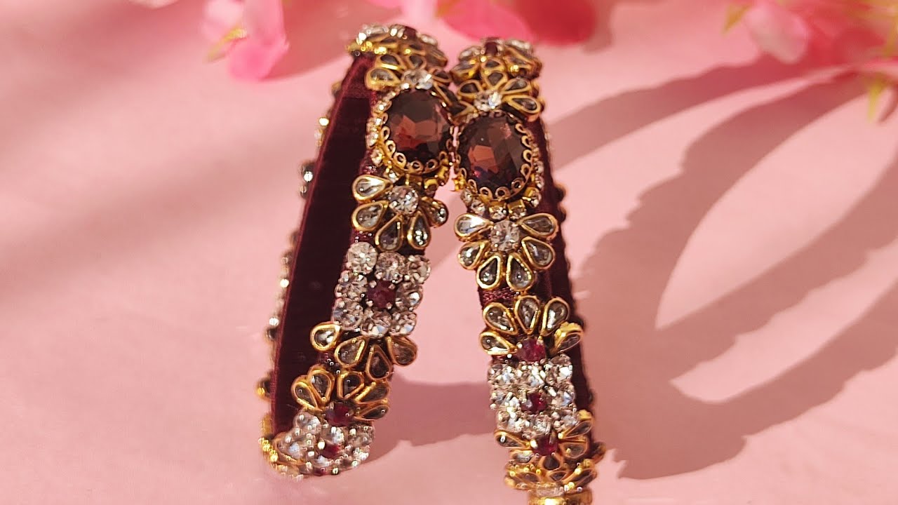 How to make Kundan bangles✨ making video🦋🦋@Sabi_129 #trending #bridal #jewellery