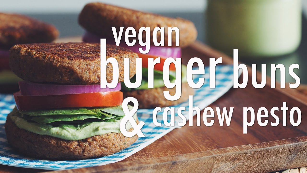 VEGAN BURGER BUNS & CASHEW PESTO | hot for food comfort food kitty thomas