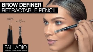 Palladio The Brow Definer, Retractable Eyebrow Pencil
