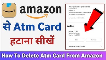 Amazon se atm card kaise hataye | how to remove atm card from amazon
