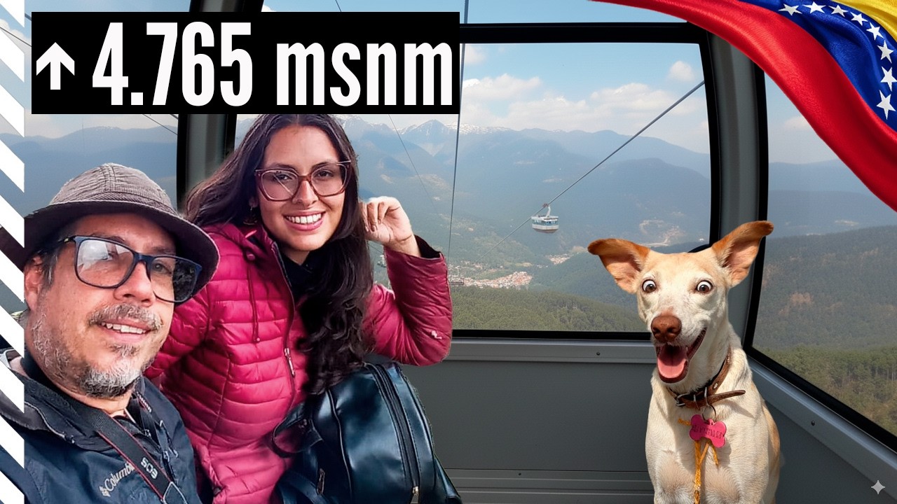 ¿Qué pasa cuando UNA PERRITA viaja en el teleférico MÁS ALTO del planeta? 🌍🐾